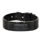 unbiological son engraved black shark mesh bracelet for birthday christmas graduation hope and confidence guard your heart proverbs 4 23 gift for unbiological son