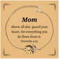 sunflower bracelet for mom guard your heart with inspirational proverbs 4 23 jewelry for mothers day birthday christmas and holidays