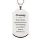 granny engraved silver dog tag above all else guard your heart inspirational christmas gift for granny confidence and hope