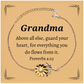 grandma sunflower bracelet engraved proverbs 4 23 inspirational gift for mothers day birthday christmas and easter