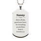 unique silver dog tag for nanny engraved proverbs 4 23 guard your heart inspirational gift for nannies on christmas birthday and graduation with confidence and hope