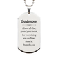 silver dog tag godmom engraved necklace proverbs 4 23 inspirational gift for birthday christmas graduation veterans day easter