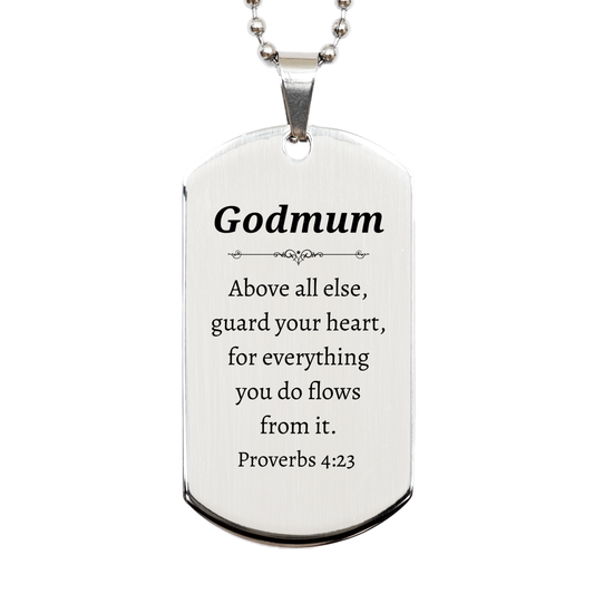 engraved silver dog tag godmum christmas gift guard your heart inspirational jewelry for her womens religious graduation present hope confidence necklace