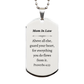 silver dog tag for mom in law engraved proverbs 4 23 inspirational gift for birthday christmas and graduation