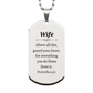 unique silver dog tag for wife inspirational proverbs 4 23 engraved jewelry gift
