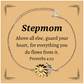 sunflower bracelet stepmom gift engraved with proverbs 4 23 for mothers day birthday christmas inspirational jewelry for stepmom confidence and love