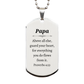 unique engraved silver dog tag papa guard heart proverbs 4 23 fathers day inspirational gift for dad birthday christmas veterans day