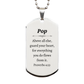 pop engraved silver dog tag inspirational proverbs 4 23 gift for christmas graduation and veterans day pop above all else guard your heart