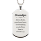 grandpa silver dog tag engraved with proverbs 4 23 inspirational gift for fathers day birthday and christmas