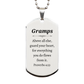 gramps engraved silver dog tag inspirational proverbs 4 23 gift for veterans day birthday christmas guard your heart above all else