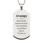 grampy dog tag necklace engraved with proverbs 4 23 inspirational gift for birthday christmas veterans day and graduation silver dog tag for grampy to guard his heart and show his confidence