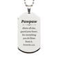 pawpaw inspirational silver dog tag engraved with proverbs 4 23 perfect for christmas birthday and veterans day gifts