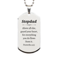 stepdad silver dog tag guard your heart proverbs 4 23 engraved inspirational gift for birthday and christmas