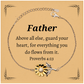 father sunflower bracelet engraved with inspirational proverbs 4 23 gift for dad on birthday or christmas