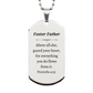 unique silver dog tag for foster father guard your heart proverbs 4 23 inspirational fathers day gift