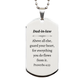 engraved silver dog tag dad in law inspirational proverbs 4 23 gift for birthday or christmas