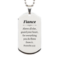 engraved silver dog tag fiance gift proverbs 4 23 unique graduation hope