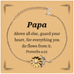 papa sunflower bracelet inspirational proverbs 4 23 gift for papa on christmas birthday or graduation unique engraved jewelry with meaningful message