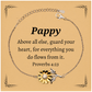 pappy sunflower bracelet guard heart inspirational gift for birthday and christmas