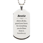 guard your heart bestie dog tag inspirational proverbs 4 23 gift for best friend birthday christmas graduation engraved silver pendant necklace for bestie