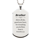 brother engraved silver dog tag guard your heart inspirational gift for him birthday christmas graduation veterans day easter confidence and hope