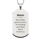 sister engraved silver dog tag guard your heart inspirational gift for sisters birthday christmas graduation veterans day unique dog tag for sister confidence and hope proverbs 4 23
