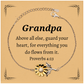 sunflower bracelet grandpa gift guard your heart proverbs 4 23 engraved inspiration for birthday and christmas