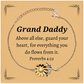 grand daddy sunflower bracelet inspirational gift for fathers day christmas birthday guard your heart engraved jewelry