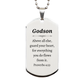 godson silver dog tag engraved with proverbs 4 23 verse for birthday christmas and graduation gifts unique inspirational jewelry for godson to guard his heart and gain confidence