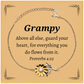 sunflower bracelet grampy above all else guard your heart for everything you do flows from it veterans day gift inspirational jewelry for grampy