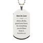 unique silver dog tag son in law engraved proverbs 4 23 graduation gift