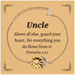 uncle inspirational sunflower bracelet guard your heart for christmas gift