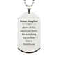 bonus daughter engraved silver dog tag proverbs 4 23 inspirational gift for graduation birthday christmas and veterans day