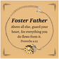 sunflower bracelet for foster father guard your heart inspirational gift for christmas birthday and graduation