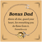 bonus dad sunflower bracelet engraved inspirational gift for fathers day birthday christmas guard your heart proverbs 4 23
