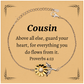 unique sunflower bracelet for cousin guard your heart inspirational gift for birthday christmas and graduation