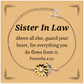 sunflower bracelet for sister in law engraved with inspirational proverbs 4 23 meaningful jewelry gift for birthday christmas graduation holidays guard your heart and find hope