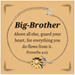 big brother sunflower bracelet guard your heart proverbs 4 23 inspirational gift for christmas graduation and birthday