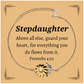 sunflower bracelet stepdaughter inspirational proverbs 4 23 heart guarded gift for christmas birthday graduation occasions