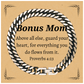 bonus mom cuban link chain bracelet proverbs inspirational christmas gift