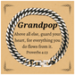 grandpop cuban link chain bracelet encourages hope and confidence for birthday and holidays