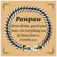 pawpaw cuban link chain bracelet inspirational proverbs 4 23 gift for birthday christmas graduation heart engraved jewelry with confidence and hope