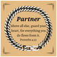 partner cuban link chain bracelet guard your heart inspirational gift for birthday christmas graduation veterans day easter
