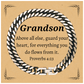 grandson cuban link chain bracelet guard your heart proverbs 4 23 inspirational jewelry for birthday and christmas gifts