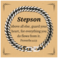 stepson cuban link chain bracelet guard your heart with inspirational proverbs 4 23 perfect gift for birthday christmas graduation confidence and hope