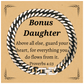 bonus daughter cuban link chain bracelet guard your heart inspirational jewelry for birthday graduation holidays christmas gifts