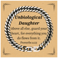 guard your heart unbiological daughter cuban link chain bracelet inspirational gift for birthday graduation christmas
