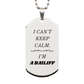 engraved silver dog tag for bailiff i cant keep calm unique gift for birthday veterans day confidence and hope perfect christmas present