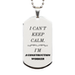 engraved silver dog tag for construction worker gifts birthday graduation hope confidence veterans day i cant keep calm