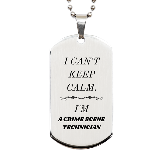 crime scene technician engraved silver dog tag perfect gift for police graduation and holidays